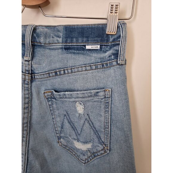 Mother Superior TOMCAT THE CONFESSION High-Rise Destroyed Cropped Jeans Sz 25 - Picture 10 of 16